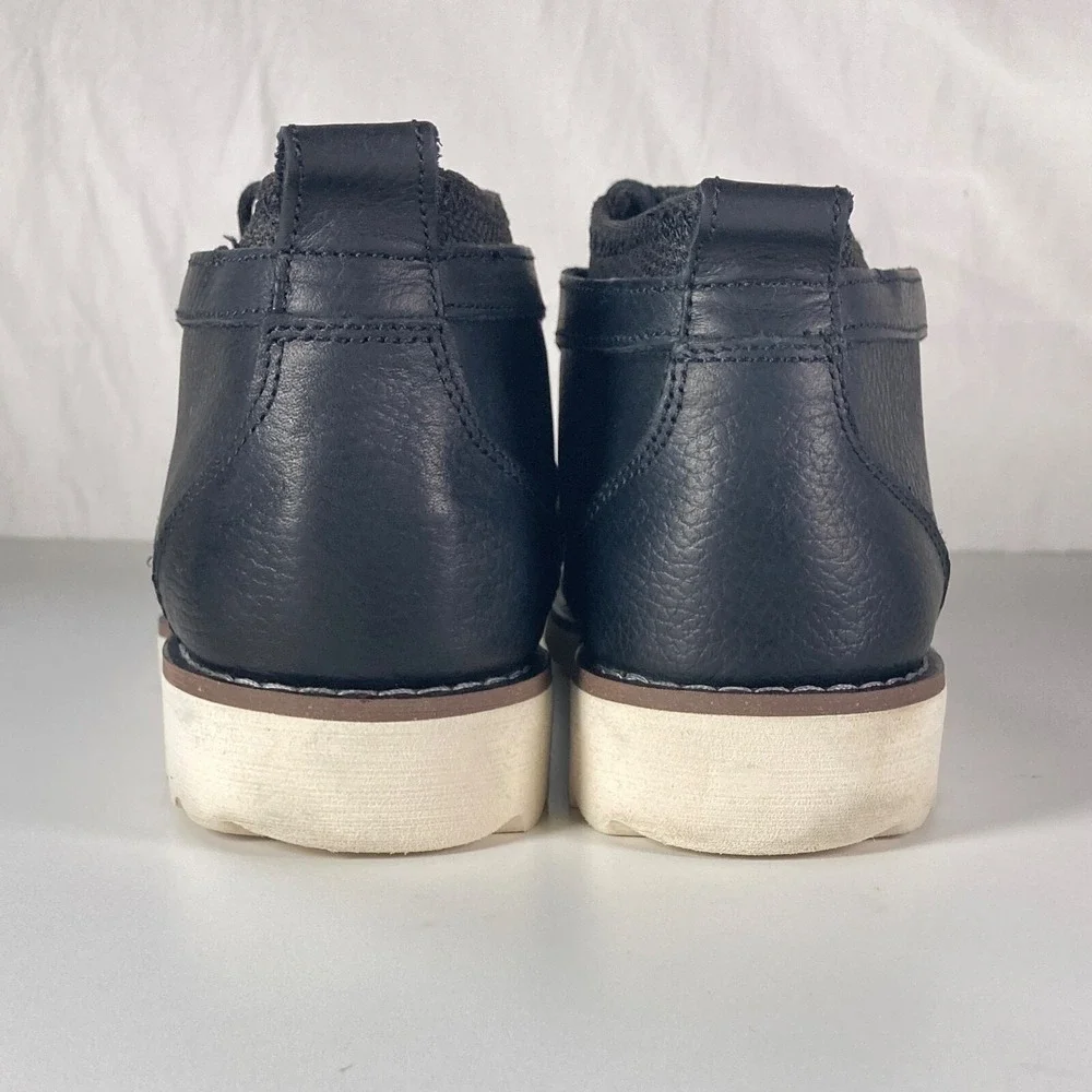 Territory Leather Chukka Sneaker Boots Patton Black White Hybrid Shoe Mens 9.5